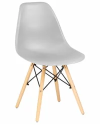 Стул ДОБРИН ДСВ Светло-серый ГР-01 / DOBRIN DSW GR-01