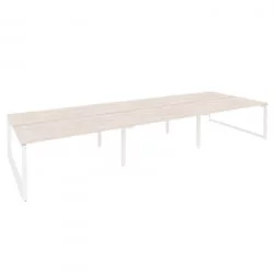 Рабочая станция на О-образном м/к ОНИКС О.МО-Д.РС-6.4.8 Денвер Светлый/Белый / ONIX O.MO-D.RS-6.4.8