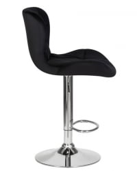 Стул барный ДОБРИН БАРНИ (черный велюр (МДЖ9-101)) 2 шт / DOBRIN BARNY (MJ9-101))