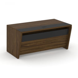 Стол руководителя прямой без тумбы Corner COR.SR-16 Орех Лоренцо Графит