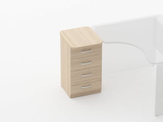 Тумба приставная на 4 ящика Глассй 3.10.11 Венге / Glassy