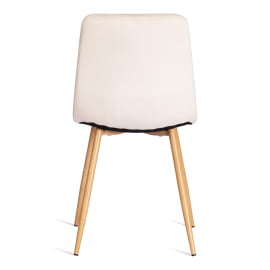 Стул CХИЛЛЙ (мод. 7094-1) вельвет/металл, 44,5х52,5х86 см, беиге (бежевый) ХЛР2 / натуральный / CHILLY (mod. beige HLR2