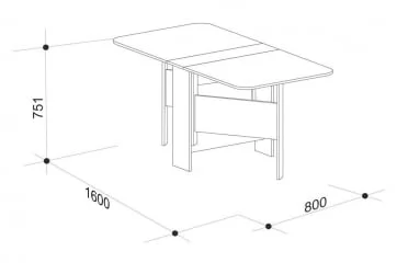 Раскладной стол Мечта 2 Венге / Дуб млечный