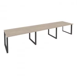 Стол переговорный (3 столешницы) ОНИКС О.МО-ПРГ-3.3 Дуб Аттик/Антрацит / ONIX O.MO-PRG-3.3