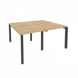 Рабочая станция на П-образном м/к ОНИКС О.МП-Д.РС-4.0.7 Тиквуд Светлый/Антрацит / ONIX O.MP-D.RS-4.0.7