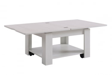 Стол-трансформер Адам 1 CЗ-015 белый рамух/белый рамух / CZ-015