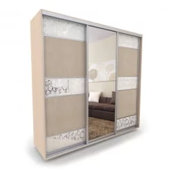 Шкаф-купе 3-х дверный Акцент-Лайн КС 2400х600 Дуб молочный