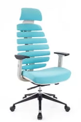 Эргономичное кресло Ergo Black ткань Бирюзовый Эргономичное кресло Ergo Black ткань Бирюзовый
