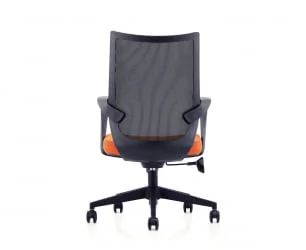 Кресло офисное Спэйс ЛБ Черный/Оранжевый / LB