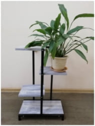 Подставка для цветов №1 71x45 Черный