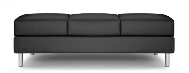 Банкетка Домино 6.3 Черная (экокожа)