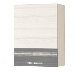 Шкаф-сушка кухонный (с системой плавного закрывания) Графит 74.41 Сосна Астрид/Ваниль/Графит