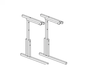 Каркас стола ученического с регул. высоты и угла наклона столешницы АЛц.КРН №3-5