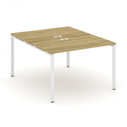 Рабочая станция двухсторонняя на 2 места CONCEPT CN.DRS-002 Дуб Винченцо Белый