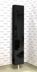 Поворотный шкаф в черном стекле Zoom Black Черный