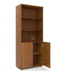 Шкаф для документов со стеклом Р.Ш-2СБ Серый