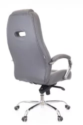 Кресло руководителя Дрифт М кожа Серый / Drift M