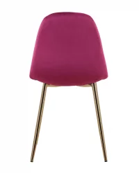 Стул Валенсия велюр золотые ножки Бордо