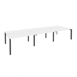 Рабочая станция на П-образном м/к ОНИКС О.МП-Д.РС-6.3.7 Белый Бриллиант/Антрацит / ONIX O.MP-D.RS-6.3.7