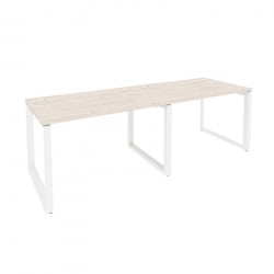 Рабочая станция на О-образном м/к ОНИКС О.МО-РС-2.2.8 Денвер Светлый/Белый / ONIX O.MO-RS-2.2.8