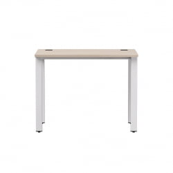 Стол прямой на металлокаркасе, опоры 90 гр Еверпроф ЕВО 254С005 Кашемир Белый / Everprof EVO 254S005