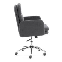 Кресло Довер хром букле, серый, барни грей / Dover barni grey