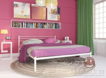 Кровать Милана 1400х1900 Белая