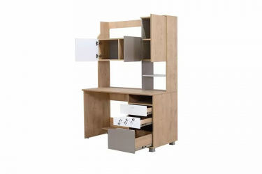 Комплект мебели для комнаты подростка Хаски №01 Дуб Ирландский Мокко Белый