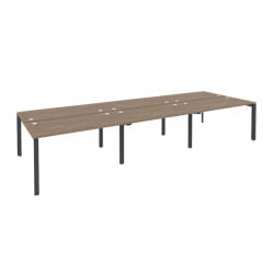 Рабочая станция на П-образном м/к ОНИКС О.МП-Д.РС-6.3.7 Дуб Аризона/Антрацит / ONIX O.MP-D.RS-6.3.7