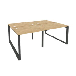 Рабочая станция на О-образном м/к ОНИКС О.МО-Д.РС-4.1.7 Тиквуд Светлый/Антрацит / ONIX O.MO-D.RS-4.1.7