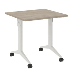 Стол складной мобильный КС-Пулл КС.М-0.7 Дуб Аттик/Белый / X-Pull X.M-0.7