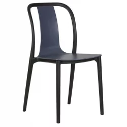 Стул обеденный ДОБРИН АДЭМ (черный/серо-голубой) / DOBRIN ADAM