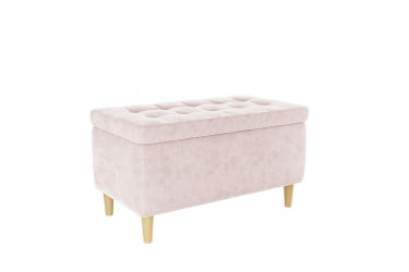 Пуф Чарли 2 ПМ-004.2 нежно-розовый (велюр) / PM-004.2