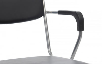 Кресло Никс Плус РCХ ОМКЛ-03 Черный/Металл окрашенный Хром / Nix Plus RCH OMKL-03