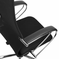 Кресло руководителя БРАБИКС ПРЕМИУМ Ултимате ЕКС-800 хром Черное / BRABIX PREMIUM Ultimate EX-800