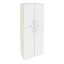 Шкаф высокий широкий ОНИКС О.СТ-1.8 Денвер Светлый/Белый / ONIX O.ST-1.8