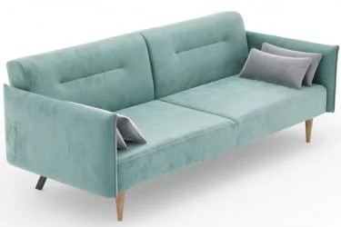 Серый диван из велюра Протей ЛД 309.010.000 Зеленый Светло-серый