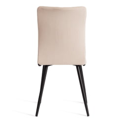 Мягкий стул La Rousse NEW, велюр, бежевый/черный, 7, 45x55x93 см