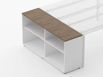 Тумба открытая Deka 9.01.145 Дуб Верцаска/Белый