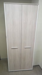 Шкаф для одежды 4 широкий, глубокий Дека 10.19.303 Дуб Сантана светлый/Белый / Deka