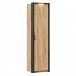 Техно Шкаф одностворчатый с паспарту Техно 01 Дуб Золотой