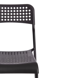 Дизайнерский стул ADDE (mod. C-049) металл/пластик, 39 х 49 х 78 см, Black (черный)