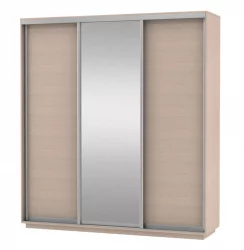 Шкаф-купе трехдверный Экспресс Медиум-1 1800х2200х Дуб молочный / 1800х2200h