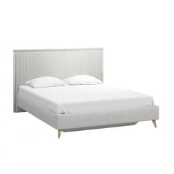 Кровать двуспальная 1600 Шелли EL-6B Серая