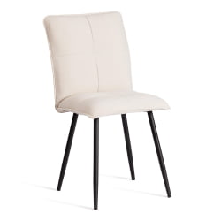 Мягкий стул Sweet LT, велюр, молочный/черный, 4, 41х55х88 см
