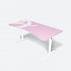 Компьютерный стол Arozzi Arena Gaming Desk - White-Pink