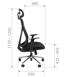 Кресло руководителя CHAIRMAN CH588 Черный