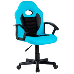 Кресло на колёсиках CHAIRMAN KIDS 111 Черный-голубой