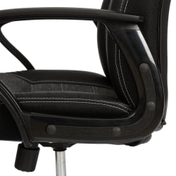 Кресло INTER (24) кож/зам/ткань, черный/серый, 36-6/207/TW-12/TW-11