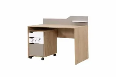 Стол для школьника Хаски 11 Дуб Ирландский Мокко Белый